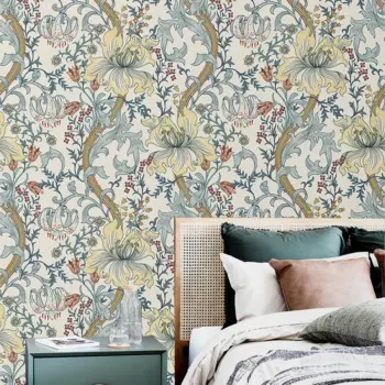 Американские ретро цветочные обои в рулоне самоклеящаяся Съемная пленка для спальни