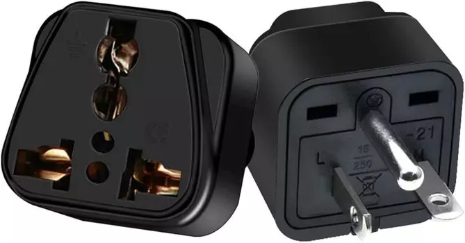 Американский американский адаптер для электрической вилки NEMA 6-20P, штепсельный адаптер NEMA 6-20P, штепсельная вилка стандарта США с 3 штырьками для универсального питания с 3 отверстиями