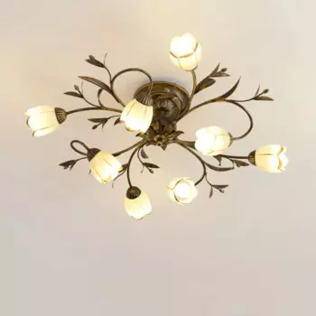 Потолочный светильник wecus, цветочный, хрустальный