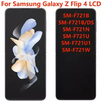 AMOLED дисплей 6,7 дюйма для Samsung Z Flip 4, ЖК-дисплей с рамкой, оригинальный дисплей SM-F721B F721N, сенсорный экран, дигитайзер в сборе, ремонт