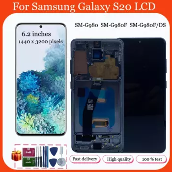AMOLED дисплей для Samsung Galaxy S20 5G G981 ЖК-дисплей с дигитайзером в сборе для Samsung Galaxy S20 4G g980f G980 Замена