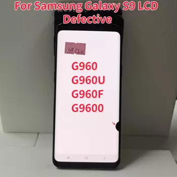 AMOLED G960 ЖК-дисплей для Samsung Galaxy S9 G960F ЖК-дисплей сенсорный экран 5,8 ''дефектный дигитайзер в сборе для S9 G960FD с линией