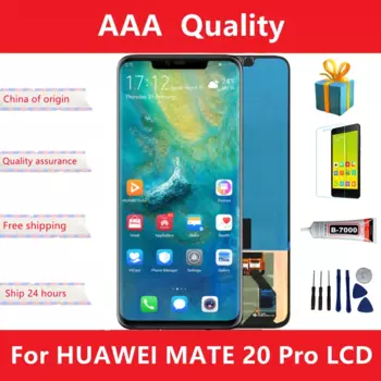 AMOLED TFT Mate20 Pro дисплей с рамкой Замена для Huawei Mate 20 Pro ЖК-дисплей сенсорный экран дигитайзер Запчасти для ремонта