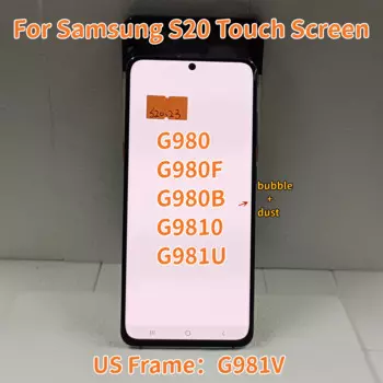 AMOLED ЖК-дисплей с рамкой для SAMSUNG Galaxy S20, ЖК-дисплей G980 SM-G980F SM-G980F/DS, дигитайзер сенсорного экрана в сборе, замена