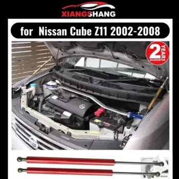 Амортизатор капота для Nissan Cube Z11 2002-2008, газовая распорка, подъемник, Поддержка передней крышки капота, модификация