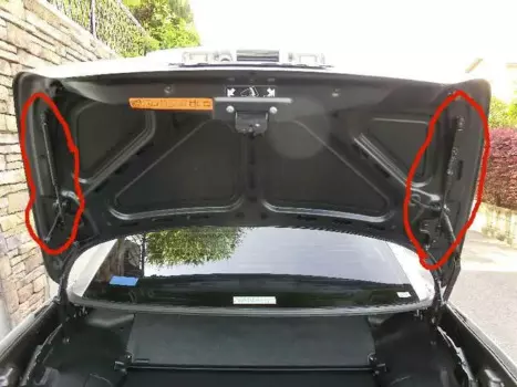 Амортизатор задней двери багажника для Mercedes-Benz SLK-Class R170 1996-2004, амортизатор пружины из углеродного волокна