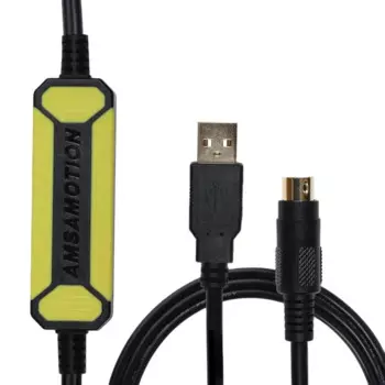 AMSAMOTION USB-SC09-FX для кабеля программирования ПЛК Mitsubishi, совместимый с иммунитетом FX-USB-AW FX2N/FX1N/FX0N/FX0S/FX1S/FX3U