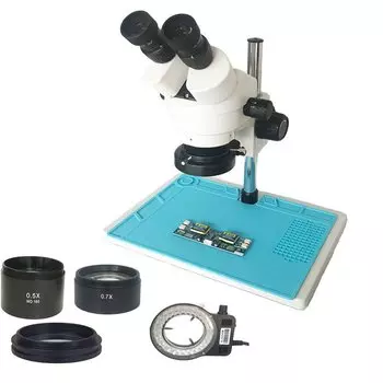 AMSZOOM Стереомикроскоп 7-45X Черный