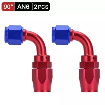 AN6 AN8 AN10 Прямой 45, 90, 180 градусов, масляный топливный поворотный шланг, фитинг, комплект адаптеров для конца масляного шланга, черный