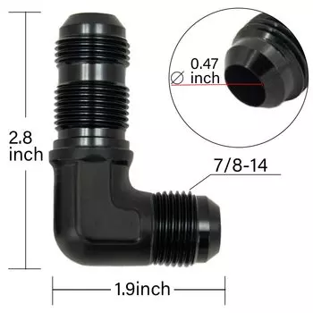 AN6 AN8 AN10 штекер 0 90 градусов штуцер для шланга перегородка гайка для Tab или Wirewall