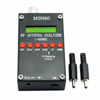 Анализатор антенны Mini60 Sark100 1-60 МГц HF ANT SWR + Bluetooth + Приложение Android + аккумулятор + программное обеспечение для любительского радиоприемника