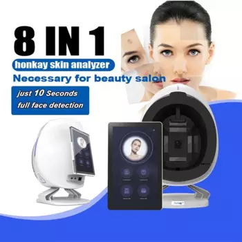 Анализатор кожи 3D AI Smart Face Beauty, анализатор красоты лица, обнаружение пигментации, аппарат для сканирования кожи, волшебный зеркальный анализатор кожи