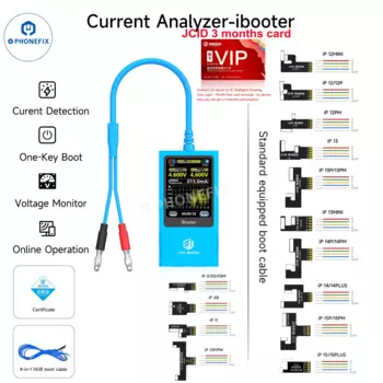 Анализатор тока JCID iBooter, используемый с интеллектуальным рисунком JC для iP7-16PM Android, обнаружение неисправностей с одним ключом загрузки