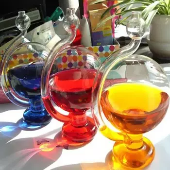 Аналоговая метеостанция Homyl, стеклянный барометр, синие сферы