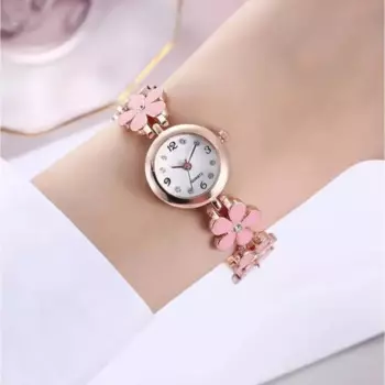 Аналоговые кварцевые часы с круглым циферблатом, браслет с цветочной цепочкой, браслет, наручные часы со стразами, женские часы-браслет, женские часы Relogio