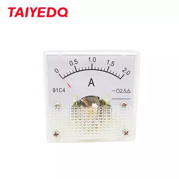 Аналоговый амперметр постоянного тока 91C4-A 1/2/3/5/10/20/30/50/100/A Тип указателя