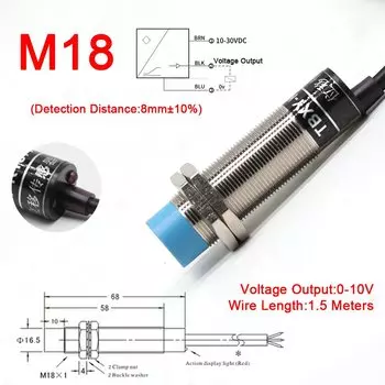 Аналоговый бесконтактный переключатель Cloweit M18