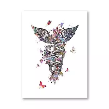 Анатомия человека, плакат, холст, wall's tale