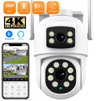 ANBIUX камера видеонаблюдения wifi , 8 Мп, PTZ, Wi-Fi камера видеонаблюдения уличная ip камера видеокамера наблюдения Icsee