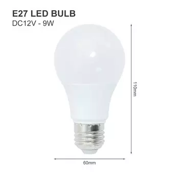 ANBLUB Светодиодная лампа E27 12В 3-15Вт тёплый/холодный белый