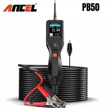 ANCEL PB50 12/24 В автомобильный тестер электрических цепей, зонд, ручка, тестер, устойчивый к напряжению, комплект измерения напряжения, мощность, автоматический тест на батарейку
