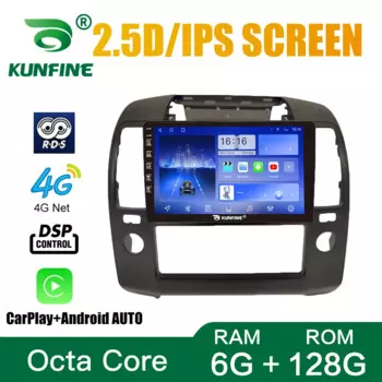 Android 10,0 Восьмиядерный автомобильный DVD-плеер с GPS-навигацией, автомобильная стереосистема без примесей для Nissan Navara 2006-2012, головное устройство с Wi-Fi