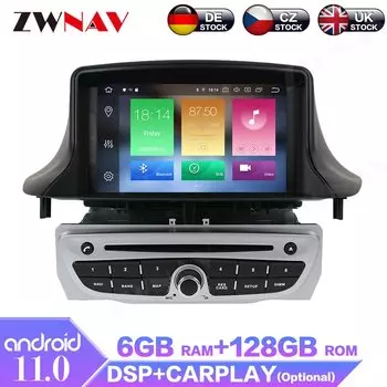 Android 10 64G GPS-навигация автомобильный радиоплеер для Renault Megane 3 Renault Fluence 2009 + Автомагнитола головное устройство мультимедийный плеер