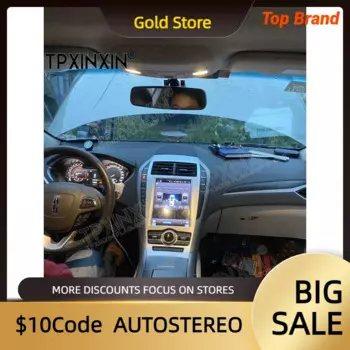 Android 12,0 для Lincoln MKX Tesla, автомобильный GPS-навигатор, головное устройство, мультимедийный плеер, автомобильное радио, магнитофон SatNavi Carplay