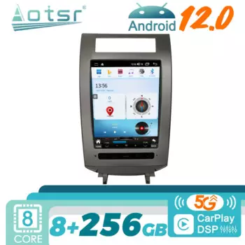 Android 12 для Honda Acura RL 2006 -2009 Tesla автомобильное радио GPS-навигация мультимедийный видеоплеер стереоприемник экран головного устройства