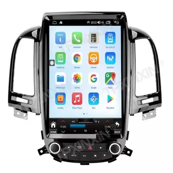Android 12 для Hyundai Santa Fe 2006-2012 автомобильное стерео радио с экраном Tesla Радио мультимедийный плеер GPS-навигация головное устройство