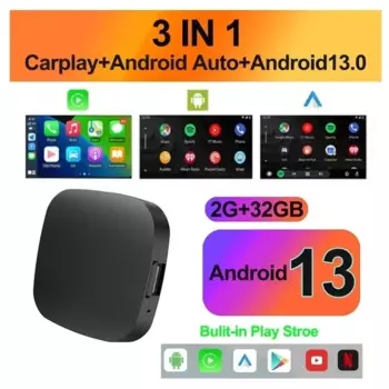 Android 13 Carplay AI Box Беспроводная Android Auto Smart TV Box для Youtube Netflix Toyota Mazda Hyundai Haval GMC Ford MG VW Kia