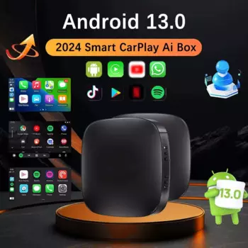 Android 13 Carplay Ai Box Беспроводная Android Auto Smart TV Box Автомобильная интеллектуальная система WIFI Поддержка Netflix YouTube FOTA Обновление