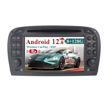 Android 14 4 + 64 ГБ для Mercedes-Benz SL R230 SL350 SL500 SL55 SL600 SL65 2001-2007 DSP 4G стерео автомобильный радиоприемник мультимедийный DVD-плеер