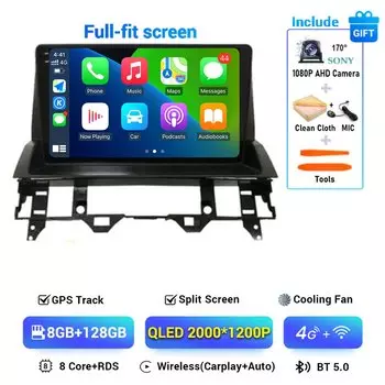 Android 14 авто для Mazda 6 2002-88, автомобильное радио, стерео, мультимедиа, GPS, видеонавигация, Carplay, Bluetooth, зеркальная камера Liink