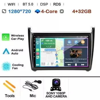 Android 15 авто радио 2Din CarPlay мультимедийный видеоплеер для Volkswagen VW POLO седан 6r 2008-2020 GPS-навигация автомобильный радиоприемник