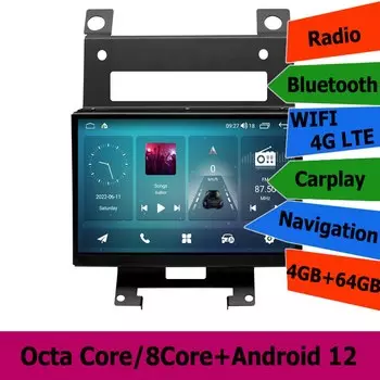 Android 14 автомобильный радиоприемник для Land Rover Freelander 2 GPS плеер мультимедийная навигационная система Carplay экран Wifi4G 6 ГБ + 128 ГБ