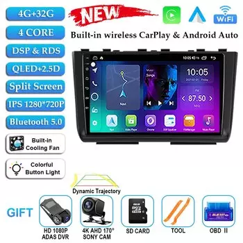 Android 14 для Hyundai Creta 2 IX25 2020 2021 QLED Автомобильный радиоприемник Мультимедийный видеоплеер Навигация GPS без 2Din 2 Din Carplay Auto
