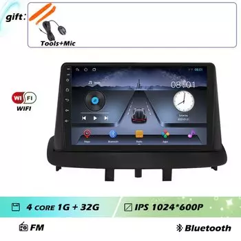 Android 14 для Renault Megane 3 Fluence Samsung SM3 2008-2017 Мультимедийный плеер DSP CarPlay GPS Автомобильный радиоприемник