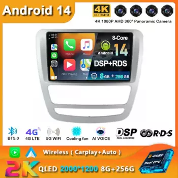 Android 14 GPS-навигация для JAC T6 T8 2015 2016 2018 2022 2021 автомобильное радио DVD-плеер головное устройство стерео Carplay Авто 360 камера 4G