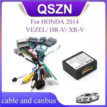 Android Canbus Box HD-RZ-01 адаптер для HONDA 2014, VEZEL/HR-V/XR-V, жгут проводов, кабель, автомобильное радио