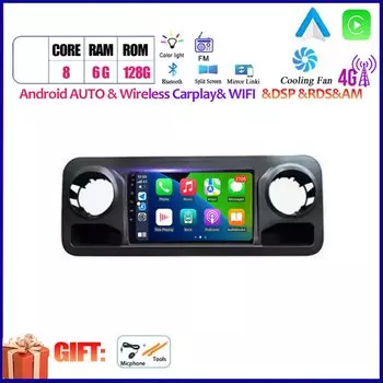 Android Carplay Auto для Mercedes Benz Sprinter Spinway W907 2018-2021 автомобильный радиоприемник навигация GPS мультимедийный видеоплеер