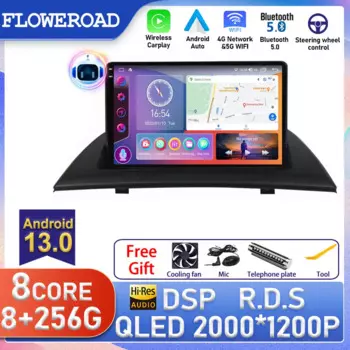 Android для BMW X3 E83 2004 2005 2007 - 2012 автомобильный мультимедийный плеер радио 2din DVD-навигация GPS авто CarPlay камера заднего вида