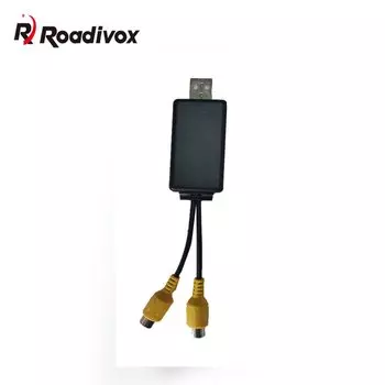 Android Usb Видеовыход RCA Линейный кабель AV HDMI OUT Для автомобильного радио Мультимедийный плеер Экран подголовника на крыше HD USB-адаптер RCA