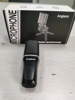 Angison, цветная планшетофон, USB, RGB, настольный конденсаторный микрофон для разговора, Youtube