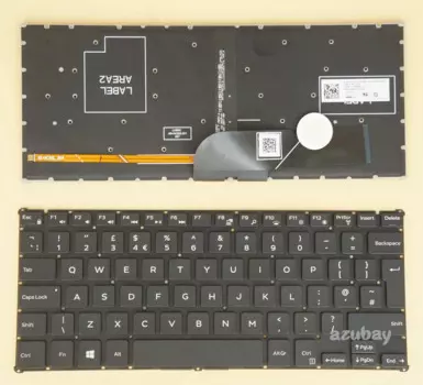 Английская клавиатура для Dell 0JT6X7 NSK-LUBBW 0U, 490.06807.0 D0U, черная, без рамки