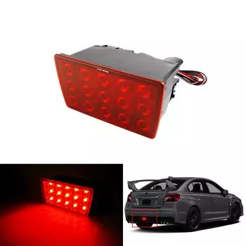 ANGRONG 1x красные линзы светодиодные задние противотуманные фары стоп-сигнал заднего хода для Subaru WRX STi XV Impreza