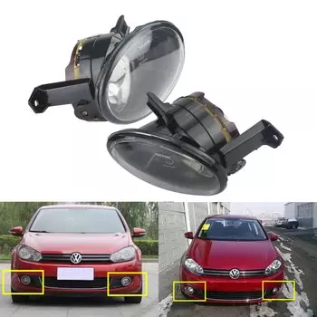 ANGRONG 2x передние противотуманные фары слева и справа без лампочек для VW Golf MK6 6 Plus Jetta Eos Touran