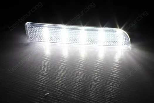 ANGRONG 2x прозрачные линзы, отражатель заднего бампера, светодиодный задний стоп-сигнал для Mitsubishi Lancer Evo X Outlander