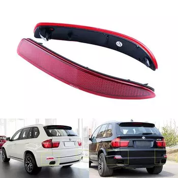 ANGRONG пара левый + правый задний бампер отражатель красные линзы новые для BMW X5 E70 M 2006-2013