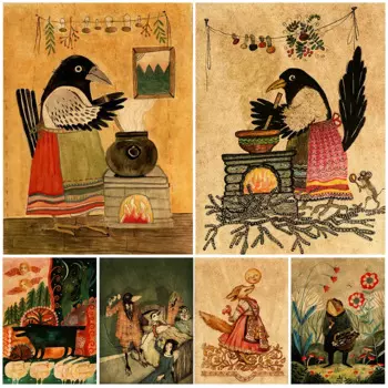 Картина на холсте «Мир в сказках»